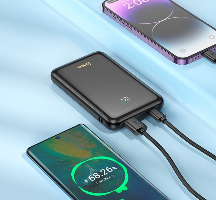 Универсальная мобильная батарея Hoco Q21 Great 10000mAh PD20W+QC3.0 (22.5W) Белый Винница - изображение 6