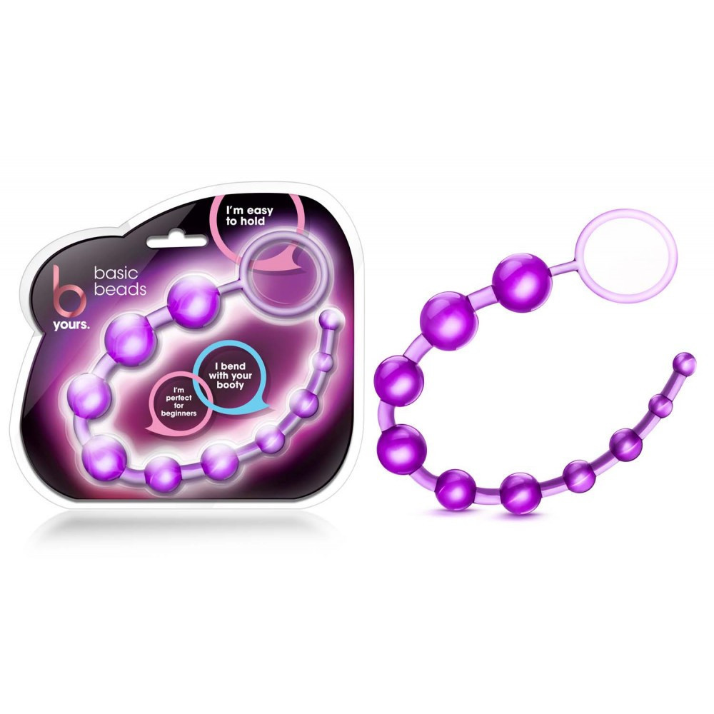 Анальная цепочка Blush B YOURS BASIC BEADS PURPLE Sex Aura Киев - изображение 1
