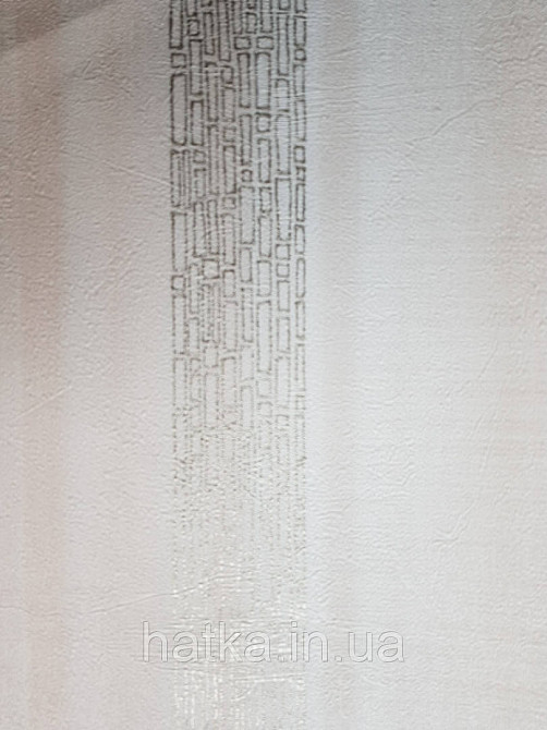 Шпалери вінілові на флізеліні Marburg Loft 0.53х10 смуги розмиті кремові кави з молоком золотисті Київ - фото 1