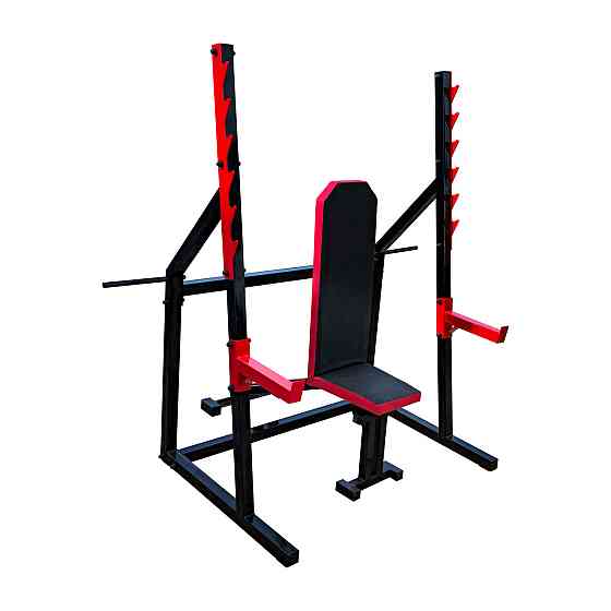 Скамья с отрицательным углом 40 40 мм + Стойки для присяда под штангу 50 на 50 мм Киев