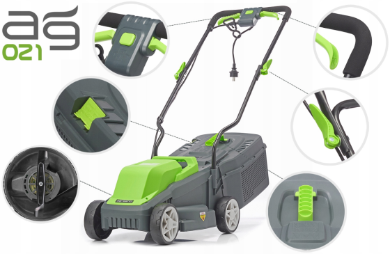 Газонокосарка електрична AGREENO 32см 28л (Польща) Київ