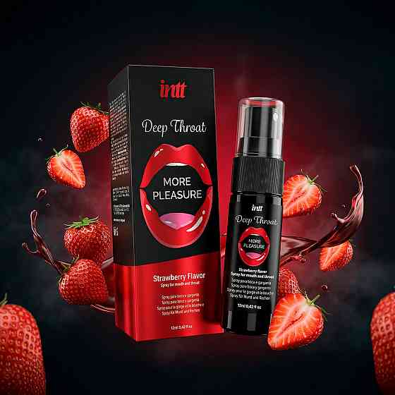 Спрей для глибокого горла - Intt Deep Throat Strawberry, 12 мл Sex Aura Київ