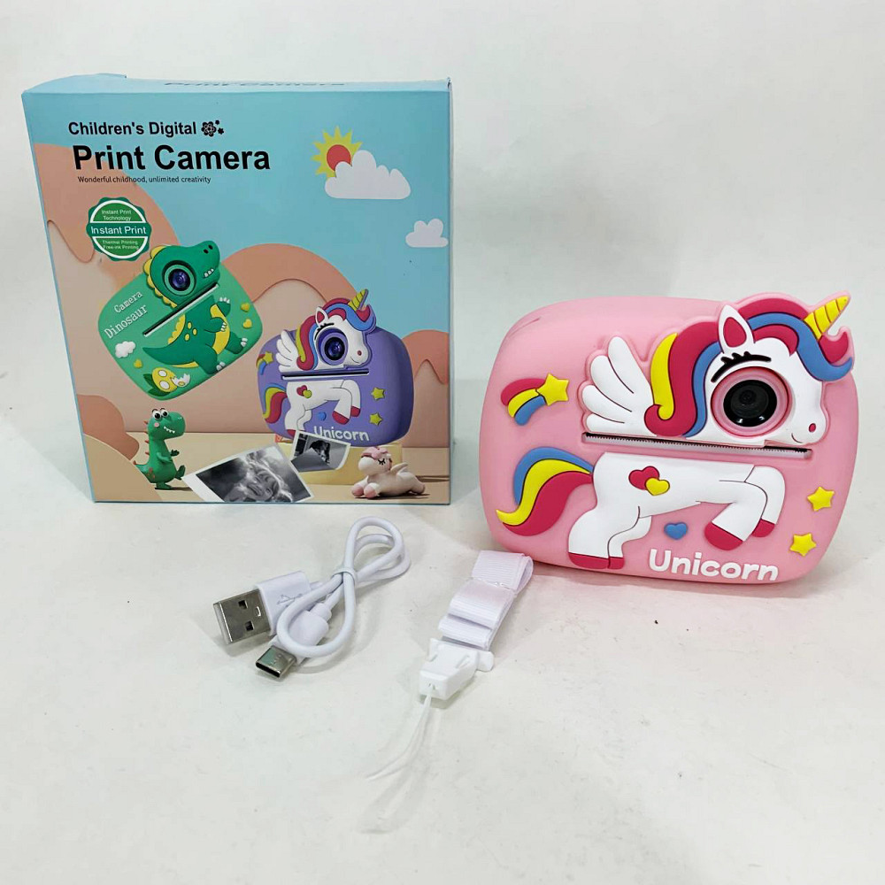 Дитячий фотик з вбудованим принтером для фото, Творчий міні-принтер для дітей Фотокамера творчості KC-46 Львів - фото 4