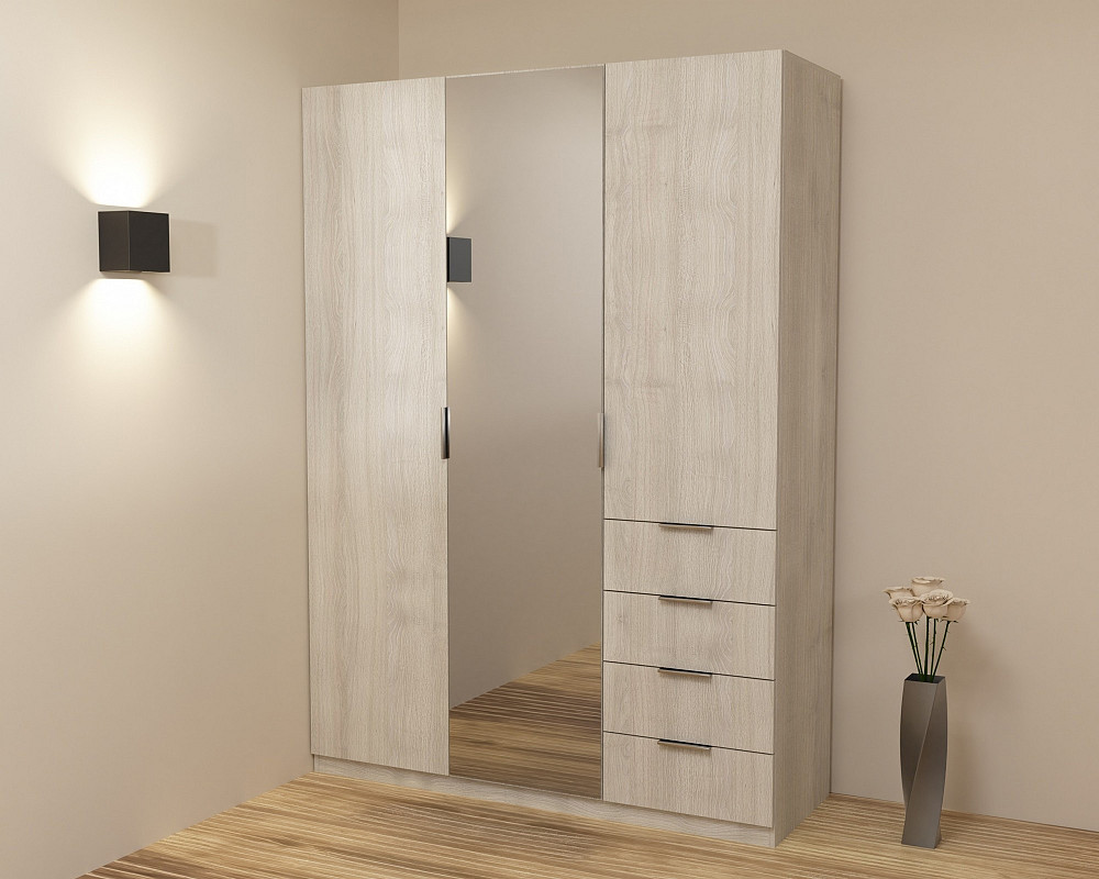 Шафа Крістал 2, Дуб Шамоні Світлий, 1500х520х2100 Львів - фото 2