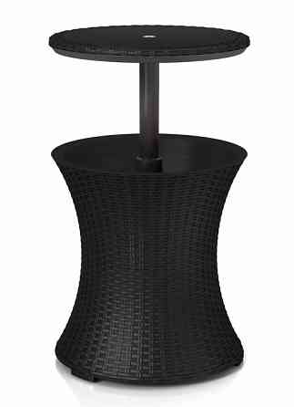 Стіл-бар пластиковий Keter Cool Bar Rattan, сірий Київ