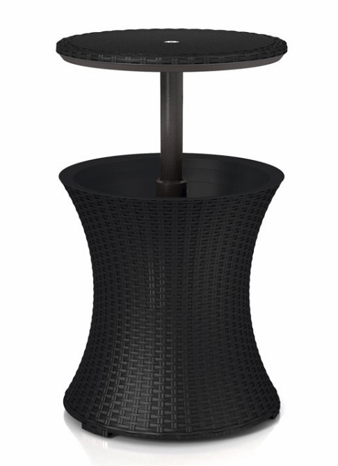 Стіл-бар пластиковий Keter Cool Bar Rattan, сірий Київ - фото 1