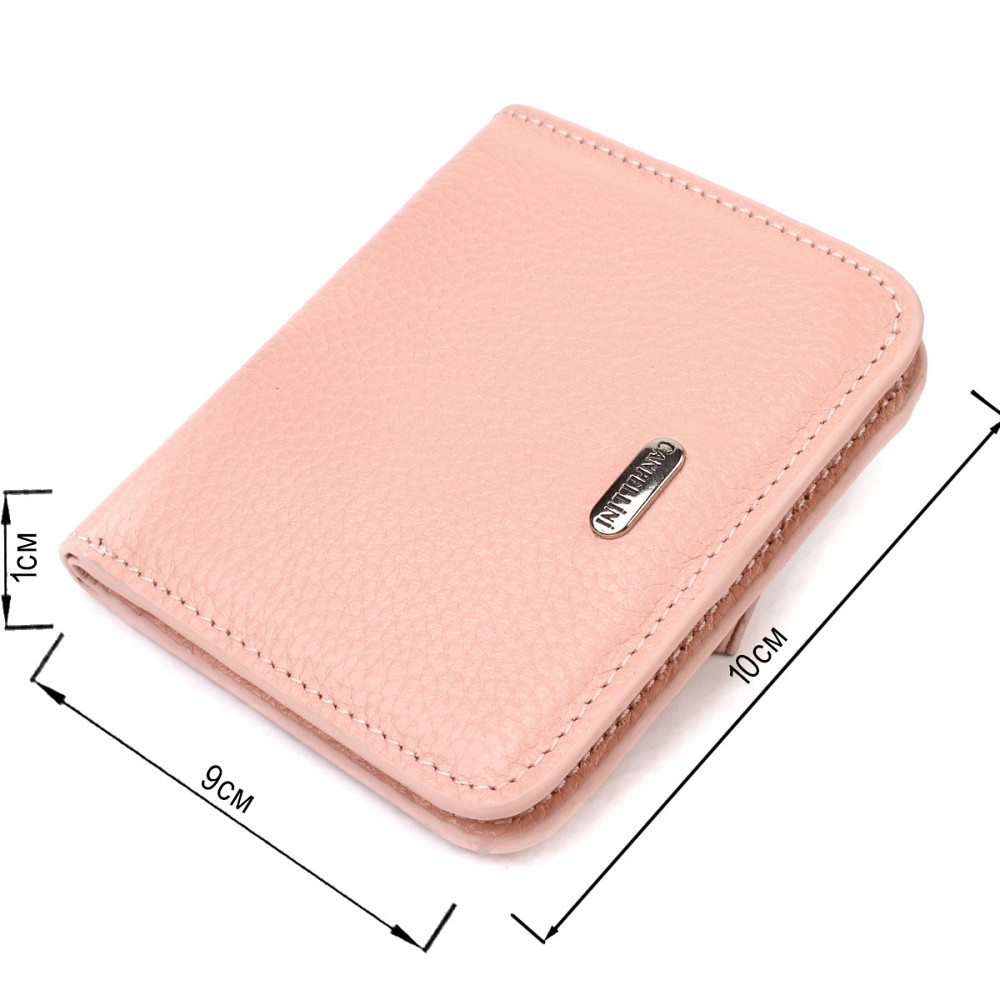 Женский кошелек небольшого размера из натуральной кожи флотар CANPELLINI 21797 Розовый Киев - изображение 7