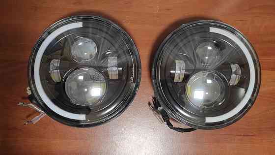 Передні лед фари Нива ВАЗ 2121, ВАЗ 2101, ГАЗ24, УАЗ. LED фари Світлодіодна led фара робоча Харків