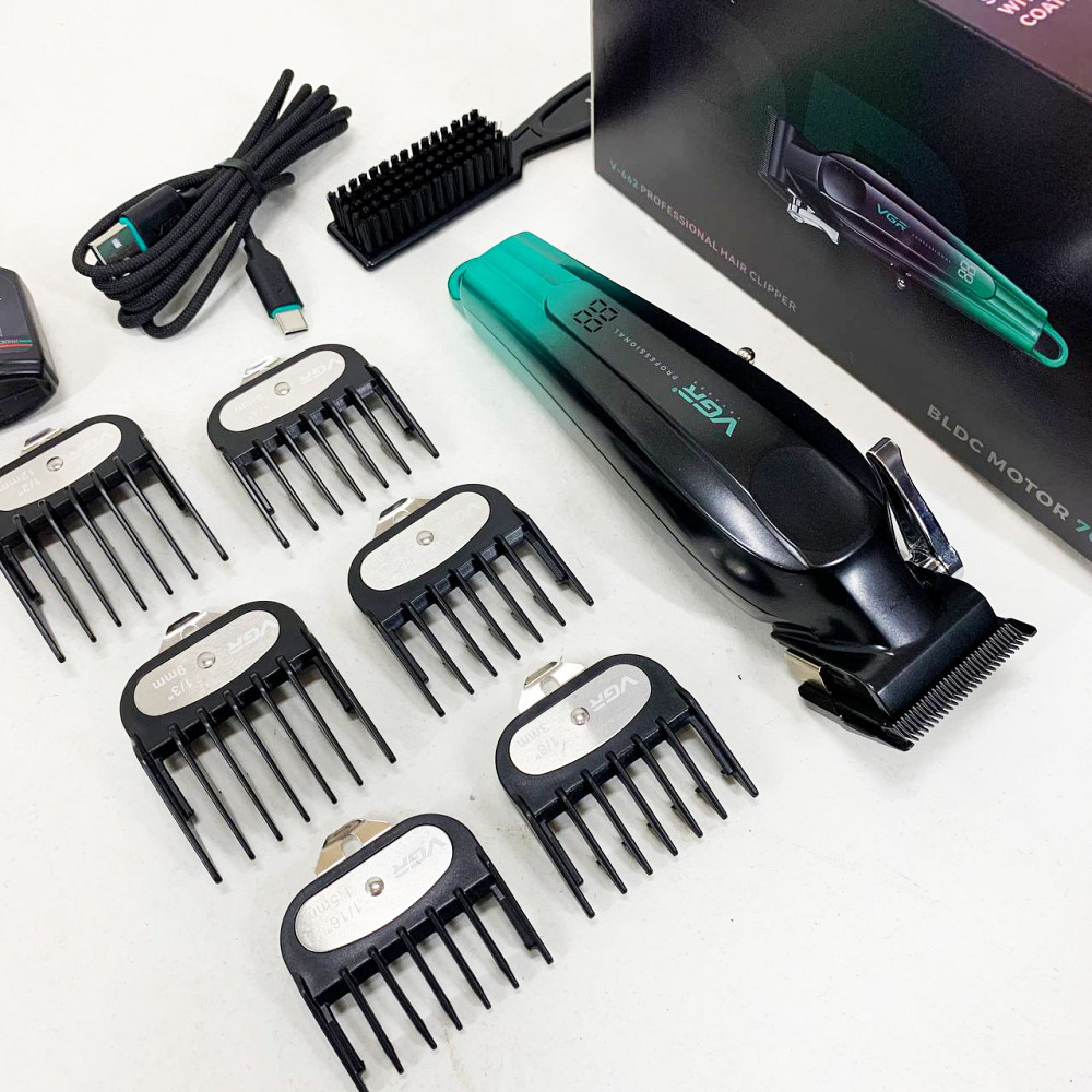 Машинка для стрижки з насадками бездротова VGR, Машинка для окантовки акумуляторна OB-65 Львів - фото 3
