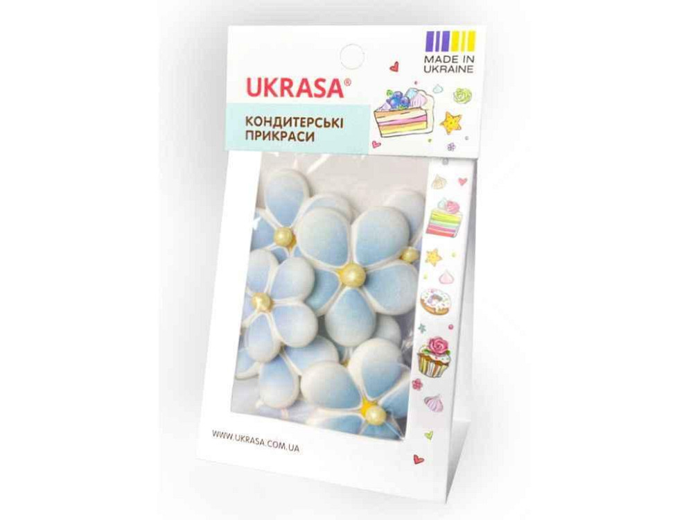 Набір прикрас Незабудка альпійська блакитний (9шт/уп) ТМ УКРАСА Київ - фото 1