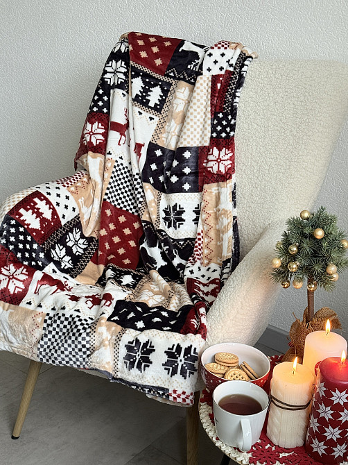 Ecotton Плед Ecotton 220х240 см Well Soft новорічний з оленями (24187) Киев - изображение 2