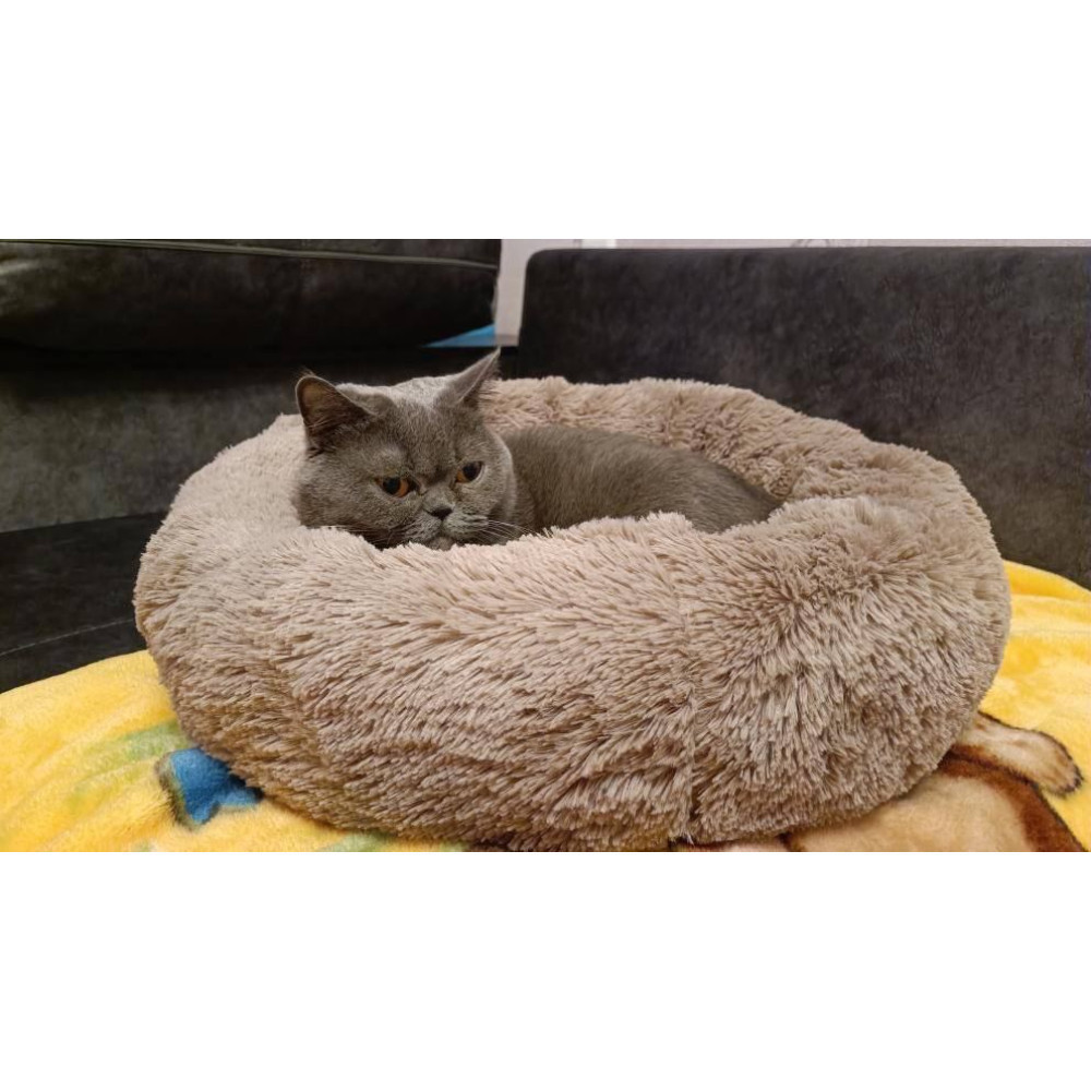 Лежанка для кішок та собак «Ворс» 3XL (100см), Капучино Київ - фото 2