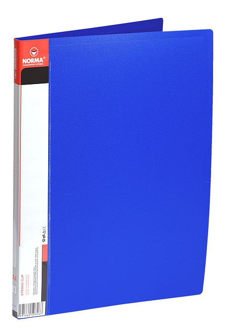 Папка з притиском A4 "Norma" 5034-06N + кишеня 2см синя, шт Київ - фото 1