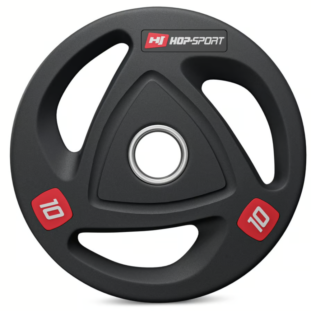 Диск олімпійський Hop-Sport 10кг Київ - фото 2