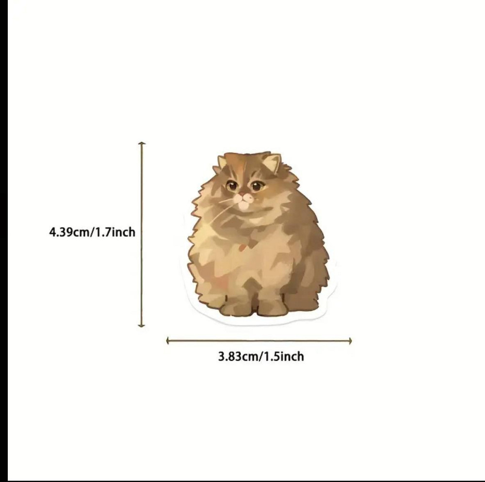 Наклейки с котиками 70 шт – милые стикеры для декора Киев - изображение 5