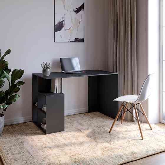 Cтіл письмовий з полицями М-ЗОН Джеко 1200/3 Антрацит (MZN-031024) Львів