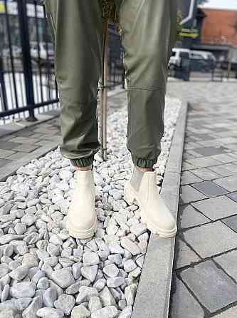 Черевики жіночі M.KRAFT бежеві натуральна шкіра висота 11см (4349) Коломыя