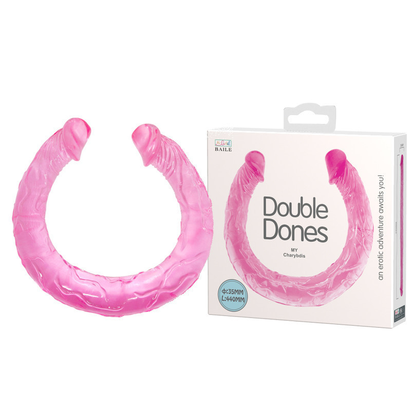 Фаллоимитатор двусторонний Baile Double Dones, реалистичный, розовый, 44 × 3,5 см Sex Aura Киев - изображение 1