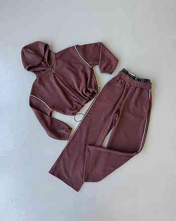 Жіночий теплий прогулянковий костюм : кофта і штани двосторонній фліс Одеса