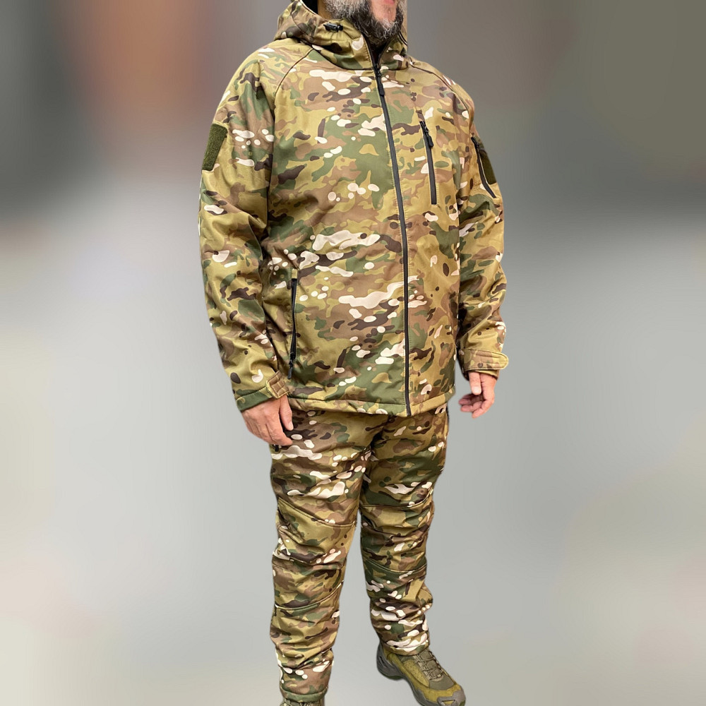 Костюм тактичний демісезон, Softshell, Мультикам, розмір XL, демісезонний костюм софтшелл для військових Solmir Київ - фото 1