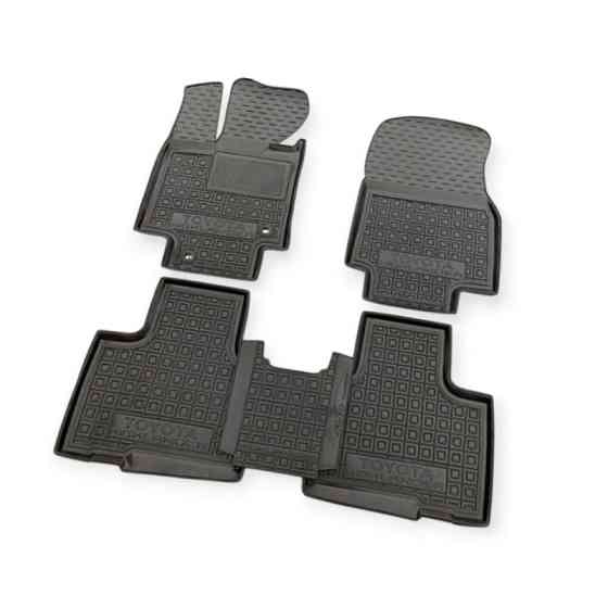 Килимки Toyota highlander 2020-> борт 2,5см, з перемичкою салону Мукачево