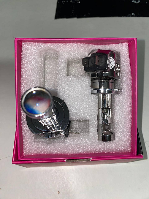 Светодиодные LED лампы H7 с линзой 72W 12000Lm, белый свет 5500K, комплект для автомобильных фар Одесса - изображение 11