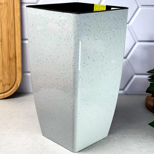 Вазон Квадро 16*16*30см Stone (світлий бетон) Алеана Житомир