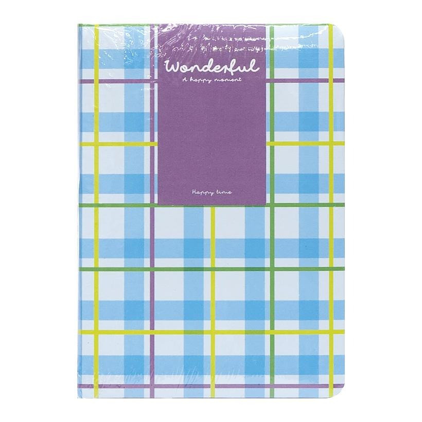 Блокнот A6 "Wonderful" 6701-1 твердий перепліт, 2 закладки та 2 гумки для ручок 80 аркушів 10х14,5 см Блакитний Вінниця - фото 1