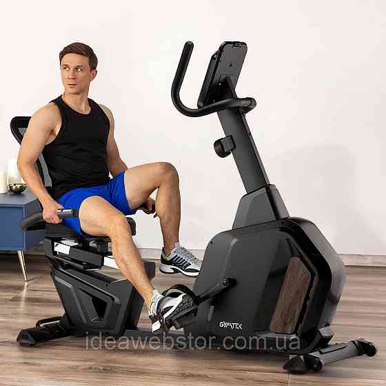 Горизонтальний велотренажер Gymtek XBR5000 магнітний чорний Київ
