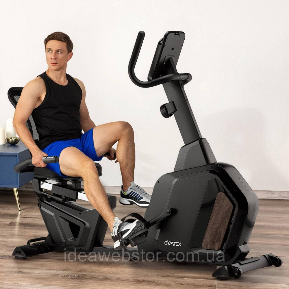 Горизонтальний велотренажер Gymtek XBR5000 магнітний чорний Київ - фото 2