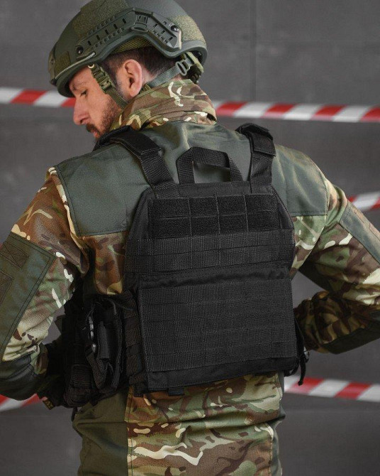 Тактическая плитоноска с четырьмя  точками быстрого сброса  Asdag  black  ВТ6796 Одесса - изображение 9