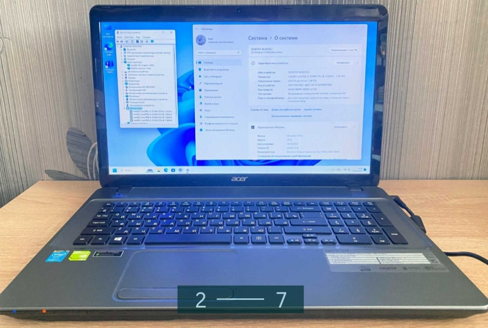 Гарний Ноутбук: ASER Aspire 17.3" E1-731G 4x Intel i5-3210M/8/500/ GF710M. Київ - фото 2