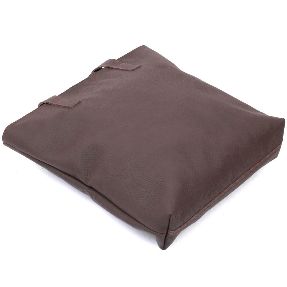 Кожаная матовая женская сумка Shvigel 16363 Коричневый Киев - изображение 7