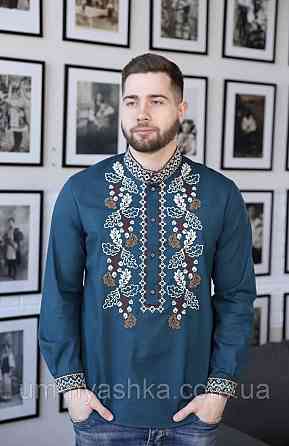 Чоловіча лляна вишиванка Міць Кривой Рог