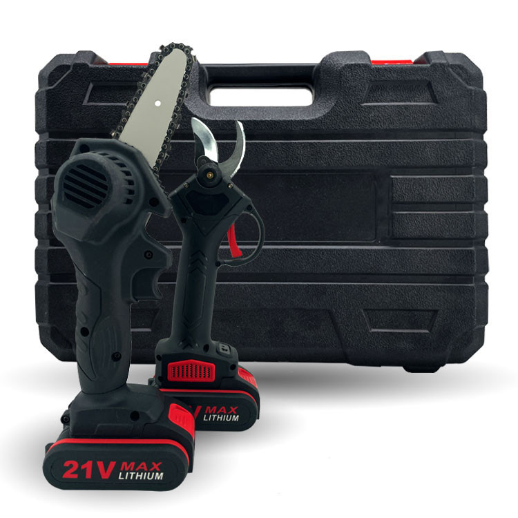 Набор мини пила на 6 дюймов и секатор + 2 аккумулятора и кейс Киев - изображение 6