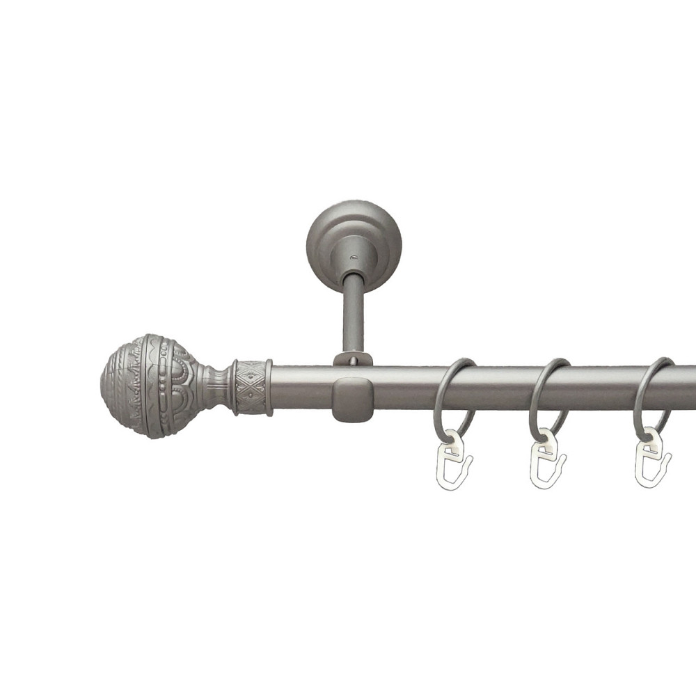 Карниз Orvit Арабеска металевий однорядний відкритий Сатин 19 мм 240 см (6306916) Львів - фото 1