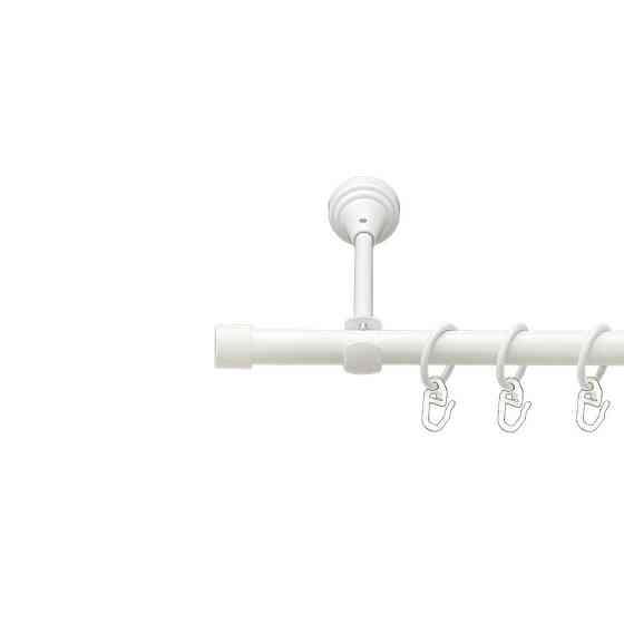 Карниз Orvit Заглушка металевий однорядний відкритий гладка труба кільце металеве Арктіс 16 мм 300 см Львов