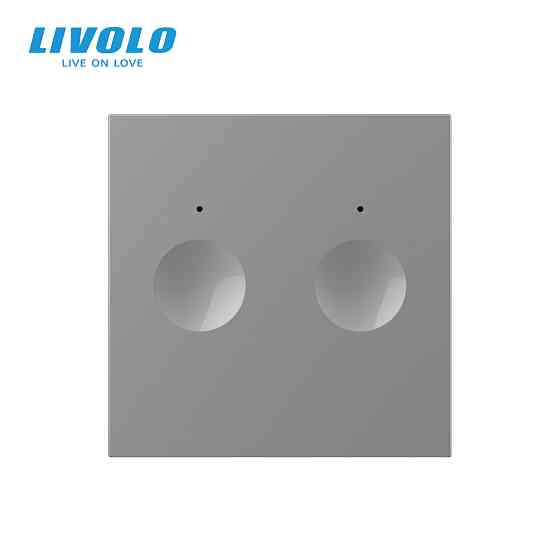 LIVOLO Сенсорний вимикач LIVOLO Sense, 2-сенсорний, сірий, прохідний / перехресний, 5А 230В, бе Коломыя