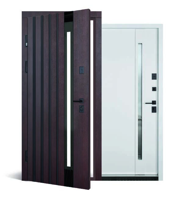 Входная дверь с терморазрывом Abwehr Termix Avenue 537 Металл Lampre Венге + Vinori Белая 960*2050 мм Киев - изображение 3