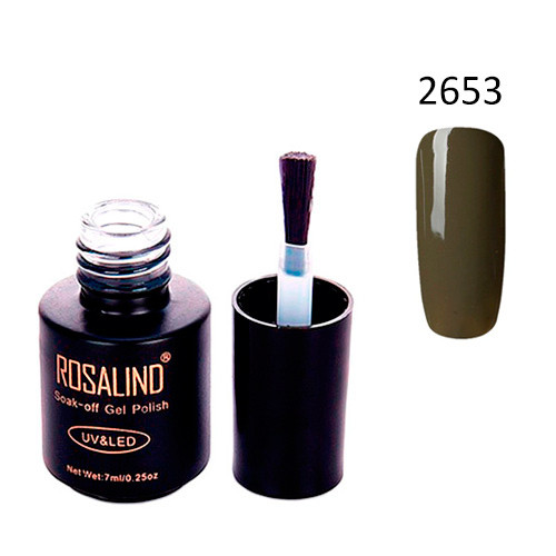 Гель-лак для нігтів манікюру 7мл Rosalind, шелак, 2653 кварцовий Вінниця - фото 1