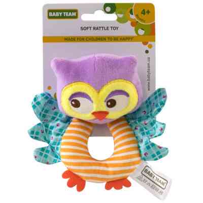 Погремушка Baby Team мягкая (8501_Сова) Винница
