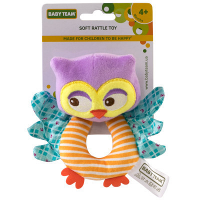 Погремушка Baby Team мягкая (8501_Сова) Винница - изображение 1