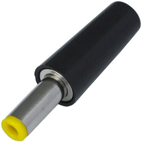 Штекер питания DC, 5,5\2,1мм (жёлтый), длина-14мм, корпус бакелит Полтава - изображение 1