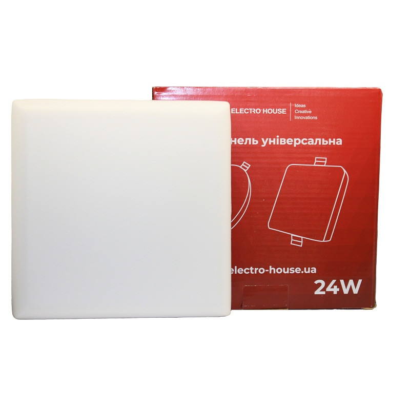 LED панель універсальна квадратна 170 мм 24Вт, холодний білий 6500К, 2200 Лм Дніпро - фото 1