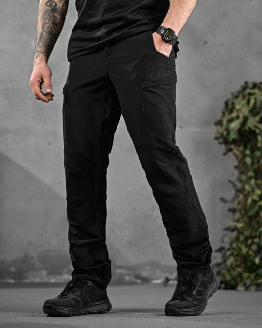 Летний тактический костюм soldier черный полиция ДЛ6404 Одесса - изображение 6