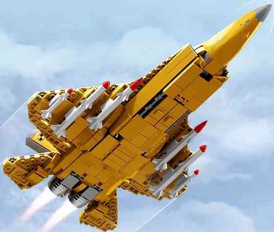 Конструктор военный самолёт F35 истребитель Lego 660 шт блоков Лего. Харьков
