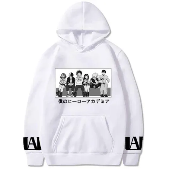 Худі, біла аніме для підлітка хлопчика 2765867271 розмір 150 см Дніпро