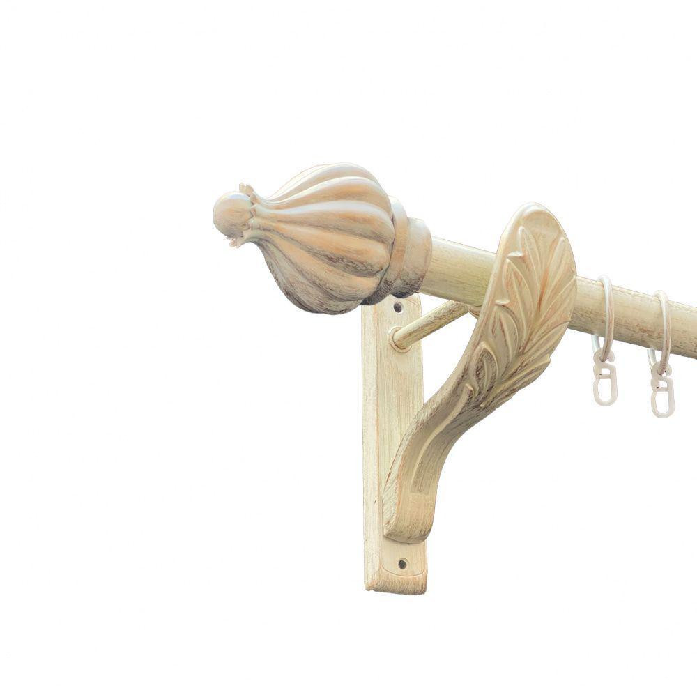 Карниз Orvit Таджа металевий однорядний ретро Біле Золото 25 мм 300 см (00-00010545) Львів - фото 1