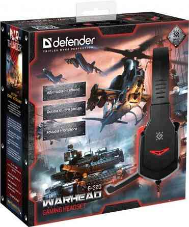 Ігрові навушники Defender Warhead G-320 Black-Red Вінниця