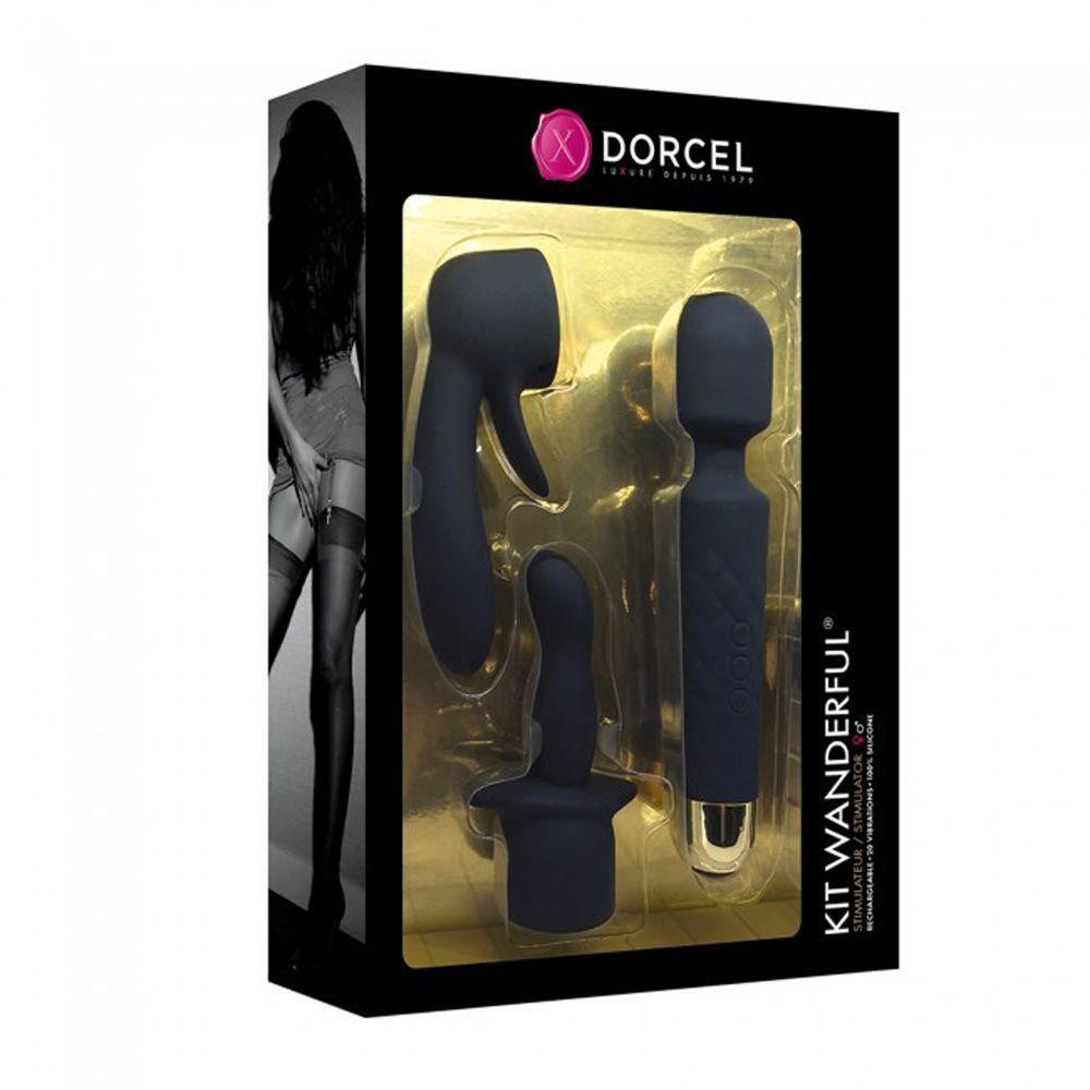 Мини-вибромассажер Dorcel Kit Wanderful с насадками (анальная и вагинальная), водонепрницаемый Sex Aura Киев - изображение 10